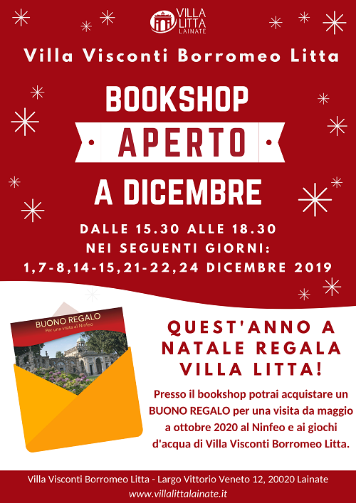 Bookshop aperto a Dicembre 2019