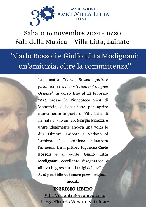 Carlo Bossoli e Giulio Litta Modignani: un’amicizia, oltre la committenza