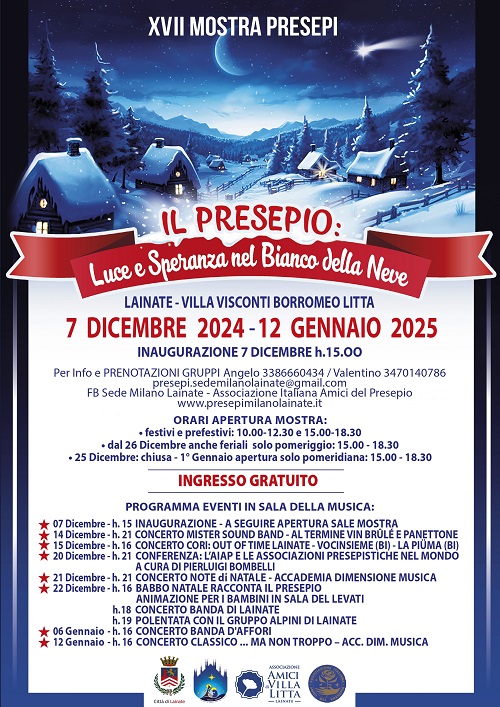 17a Mostra Presepi - IL PRESEPIO: LUCE E SPERANZA NEL BIANCO DELLA NEVE